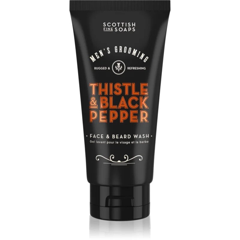 Scottish Fine Soaps Thistle & Black Pepper gel za umivanje za obraz in brado 150 ml