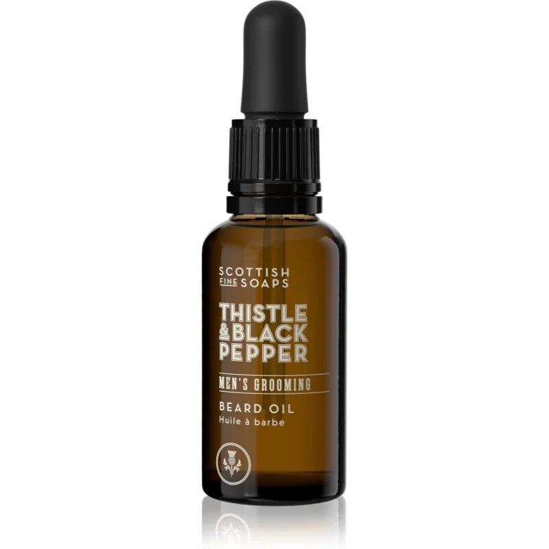 Scottish Fine Soaps Thistle & Black Pepper olje za brado 30 ml