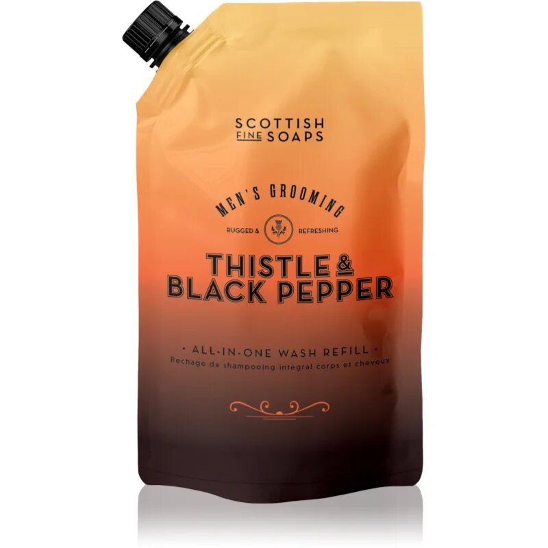 Scottish Fine Soaps Thistle & Black Pepper tekoče milo nadomestno polnilo 1200 ml
