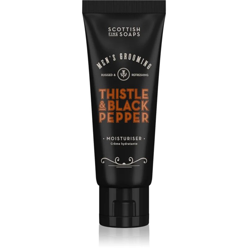 Scottish Fine Soaps Thistle & Black Pepper vlažilna krema za obraz za moške 75 ml