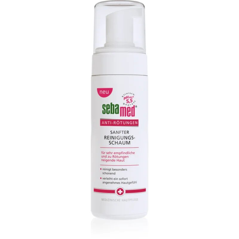 Sebamed Anti-Redness nežna čistilna pena za občutljivo in pordelo kožo 150 ml