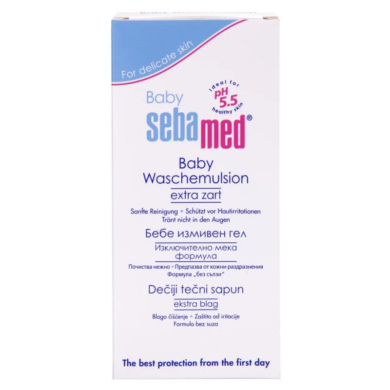 Sebamed Baby Wash zelo nežna emulzija za umivanje za telo in lase 200 ml