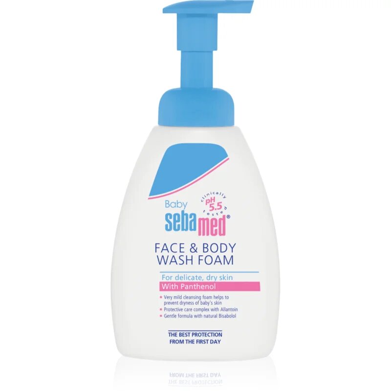 Sebamed Baby Wash zelo nežna emulzija za umivanje za telo in lase 400 ml