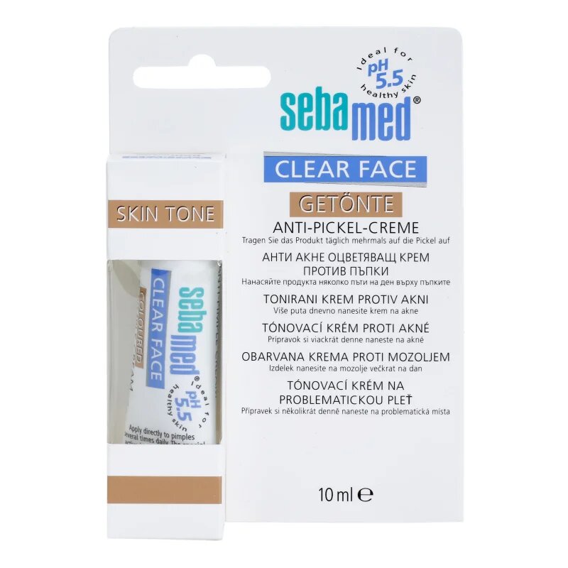 Sebamed Clear Face Colored Anti-Pimple Cream tonirana krema proti aknam 10 ml