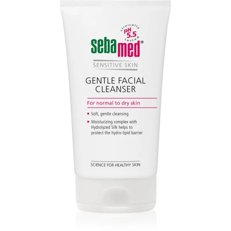 Sebamed Sensitive Skin zelo nežna emulzija za umivanje za obraz 150 ml