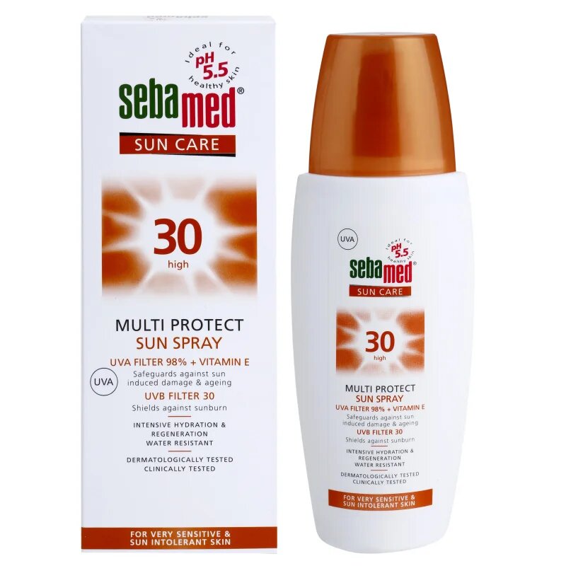 Sebamed Sun Care Multi Protect Sun Spray pršilo za sončenje za občutljivo kožo SPF 30 150 ml