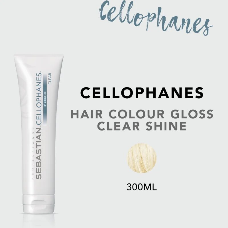 Sebastian Professional Cellophanes maska ki vrača sijaj barvanim lasem odtenek Clear 300 ml