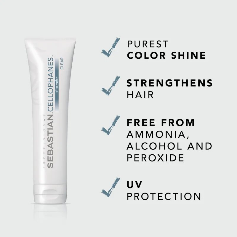 Sebastian Professional Cellophanes maska ki vrača sijaj barvanim lasem odtenek Clear 300 ml