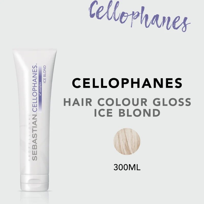 Sebastian Professional Cellophanes maska ki vrača sijaj barvanim lasem odtenek Ice Blond 300 ml