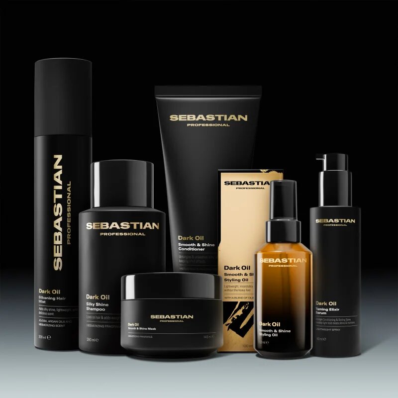 Sebastian Professional Dark Oil intenzivna hranilna maska za sijaj in mehkobo las 500 ml