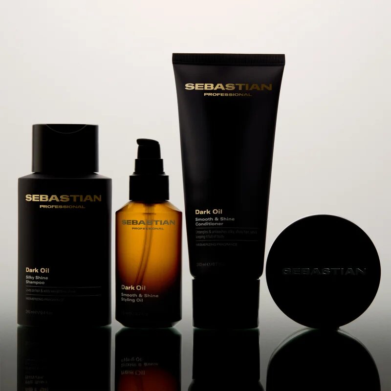 Sebastian Professional Dark Oil pršilo za sijaj in mehkobo las 200 ml