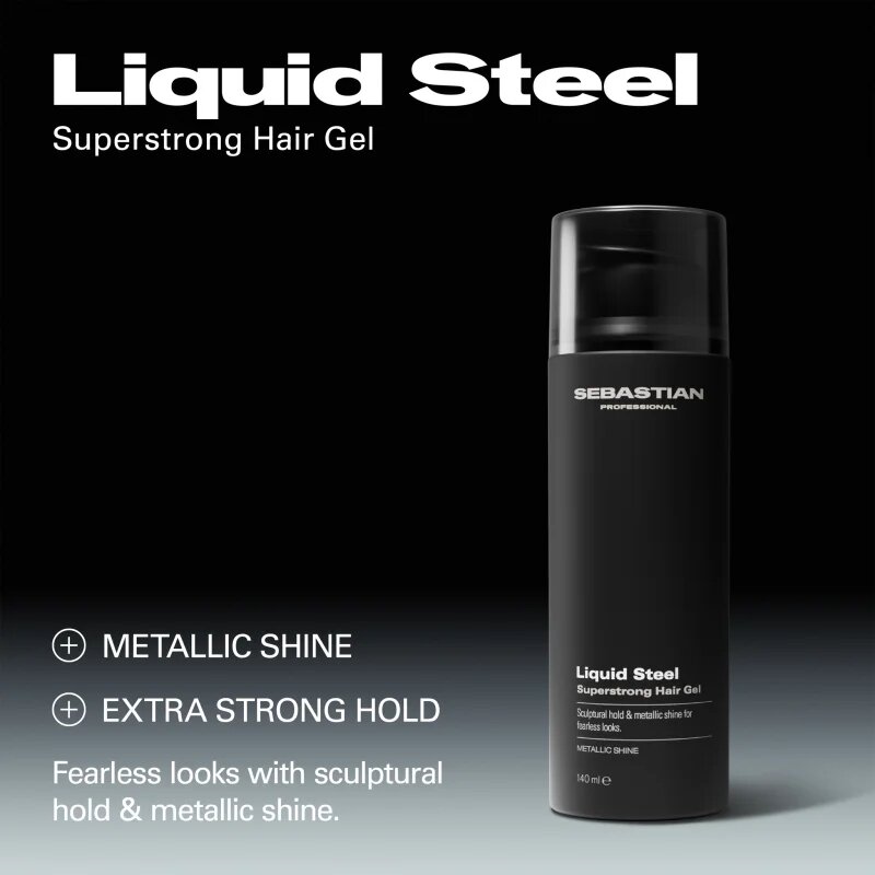 Sebastian Professional Liquid Steel stiling gel za fiksacijo in obliko 140 ml