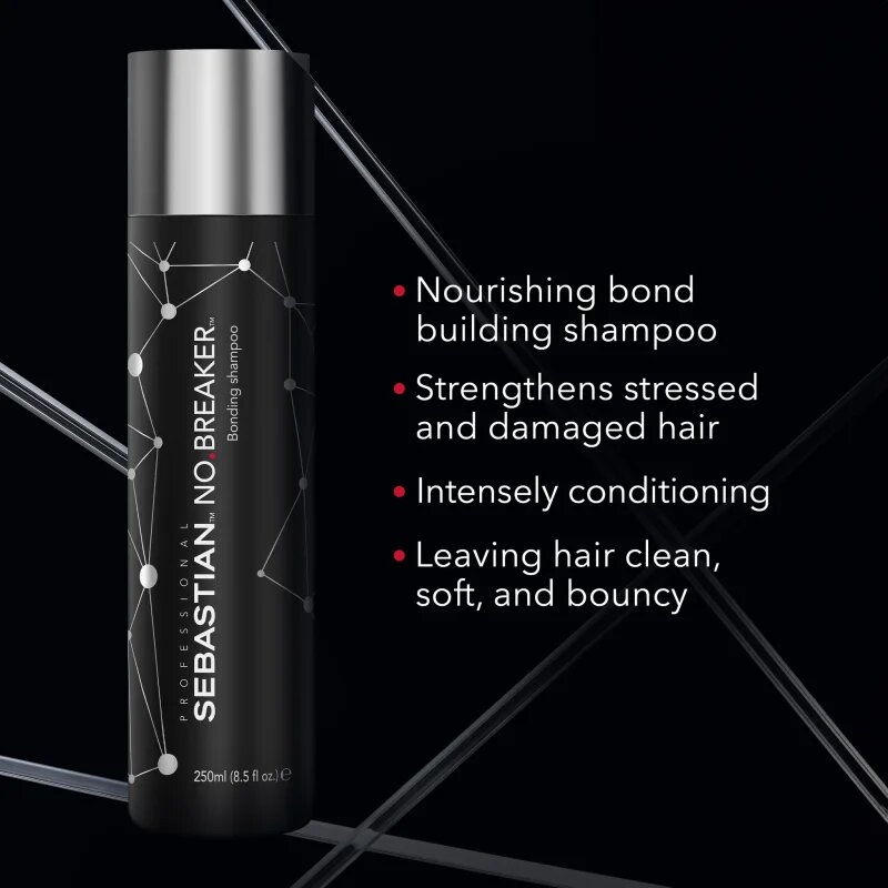 Sebastian Professional No.Breaker Bonding Shampoo krepilni in revitalizacijski šampon za poškodovane lase 250 ml