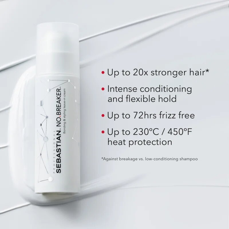 Sebastian Professional No.Breaker Bonding & Styling Leave-in Cream nega las brez spiranja za vsakodnevno uporabo 145 ml