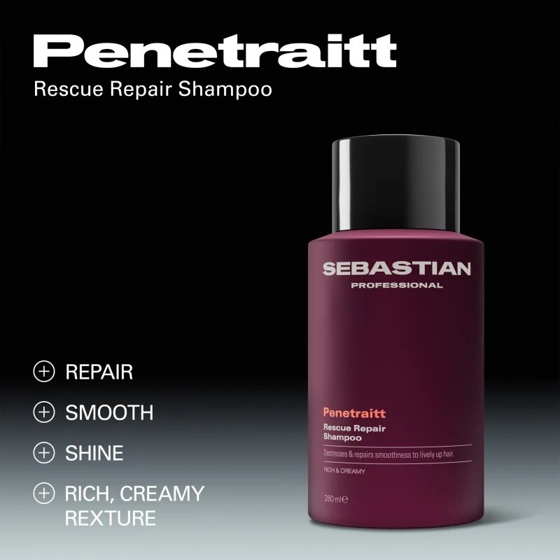 Sebastian Professional Penetraitt šampon za poškodovane in kemično obdelane lase 280 ml