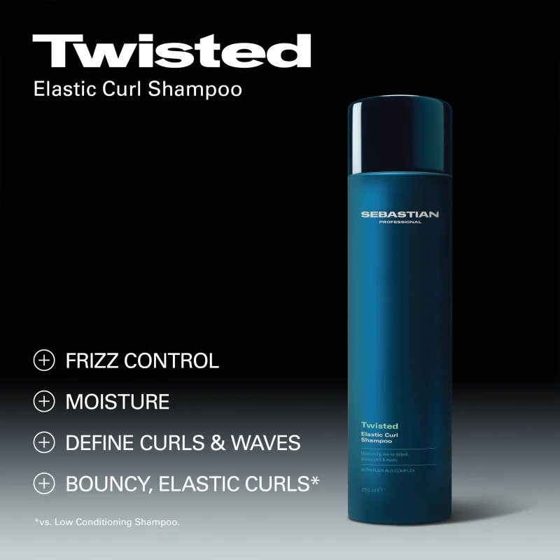 Sebastian Professional Twisted šampon za kodraste in valovite lase 250 ml