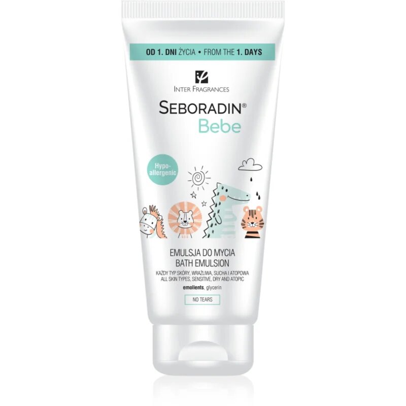 Seboradin Bebe emulzija za kopel za otroke od rojstva 200 ml