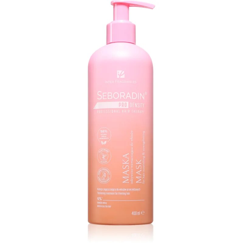 Seboradin PRO DENSITY Nourishing Mask hranilna maska za redke lase 400 ml
