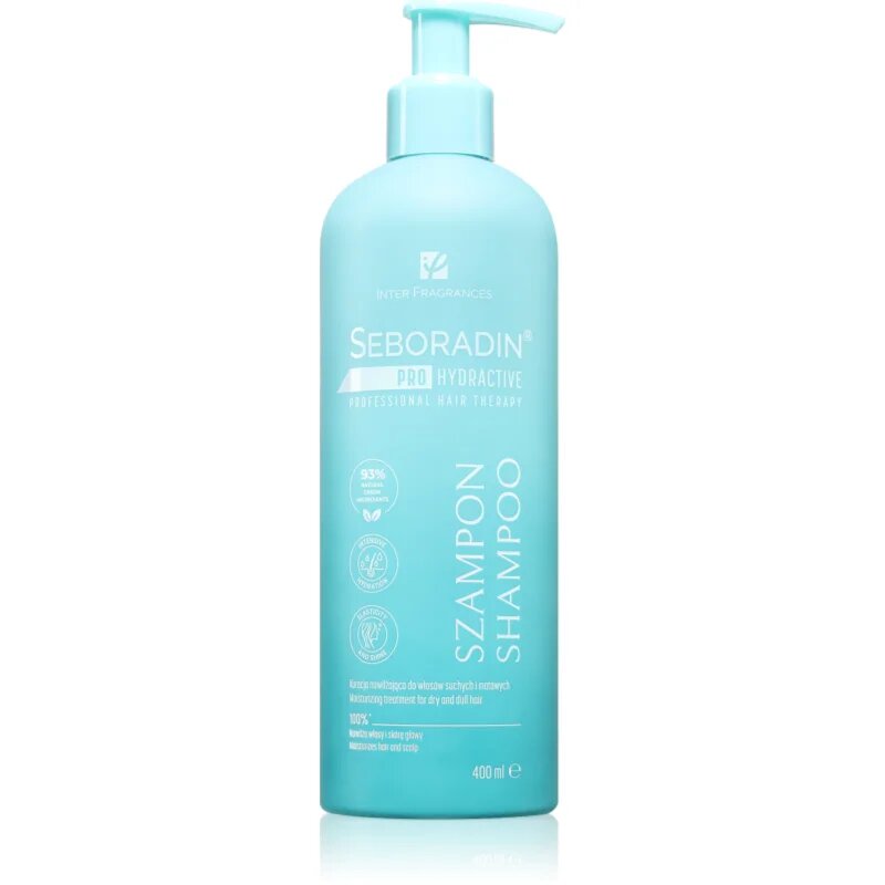 Seboradin PRO HYDRACTIVE Intensive Hydration vlažilni šampon za suhe lase 400 ml