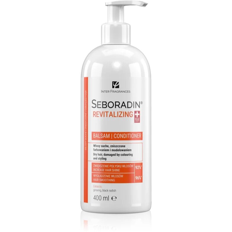 Seboradin Revitalizing balzam za suhe in poškodovane lase 400 ml