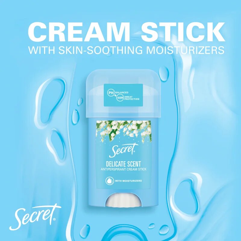 Secret Delicate Antiperspirant Cream Stick kremasti antiperspirant za ženske 40 ml