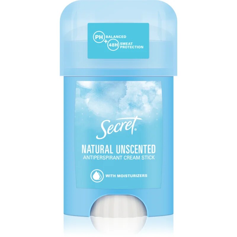 Secret Natural Unscented Antiperspirant Cream Stick kremasti antiperspirant za ženske 40 ml