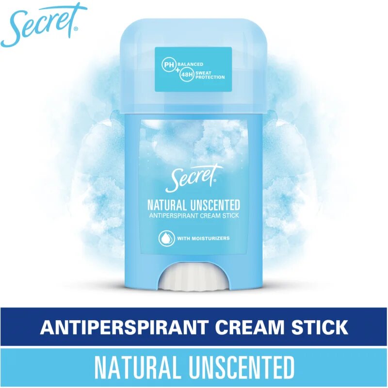 Secret Natural Unscented Antiperspirant Cream Stick kremasti antiperspirant za ženske 40 ml