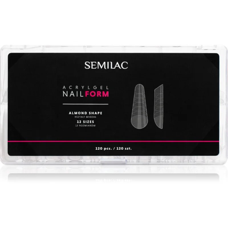 Semilac Accessories Acrylgel Nail Form predloge za nohte vrsta Almond 120 kos