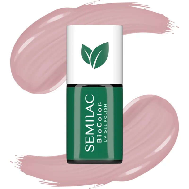 Semilac UV Hybrid BioColor gel lak za nohte z uporabo UV/LED lučke odtenek 714 Rosy Seashell 7 ml