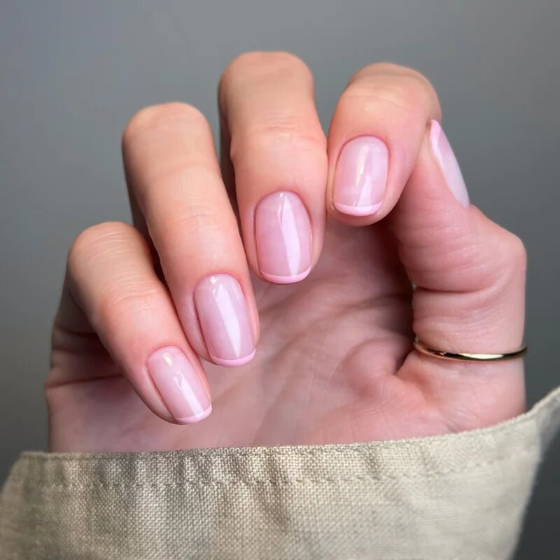 Semilac UV Hybrid BioColor gel lak za nohte z uporabo UV/LED lučke odtenek 714 Rosy Seashell 7 ml