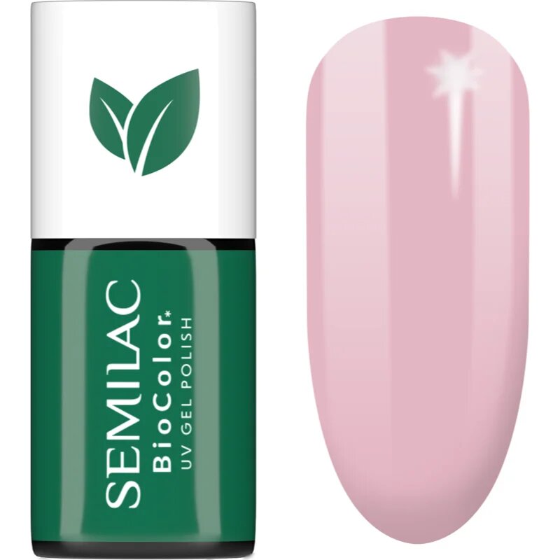 Semilac UV Hybrid BioColor gel lak za nohte z uporabo UV/LED lučke odtenek 728 Pink Sunrise 7 ml