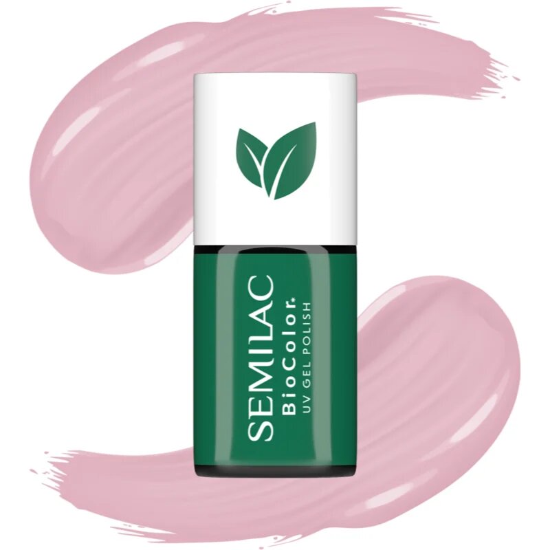 Semilac UV Hybrid BioColor gel lak za nohte z uporabo UV/LED lučke odtenek 728 Pink Sunrise 7 ml