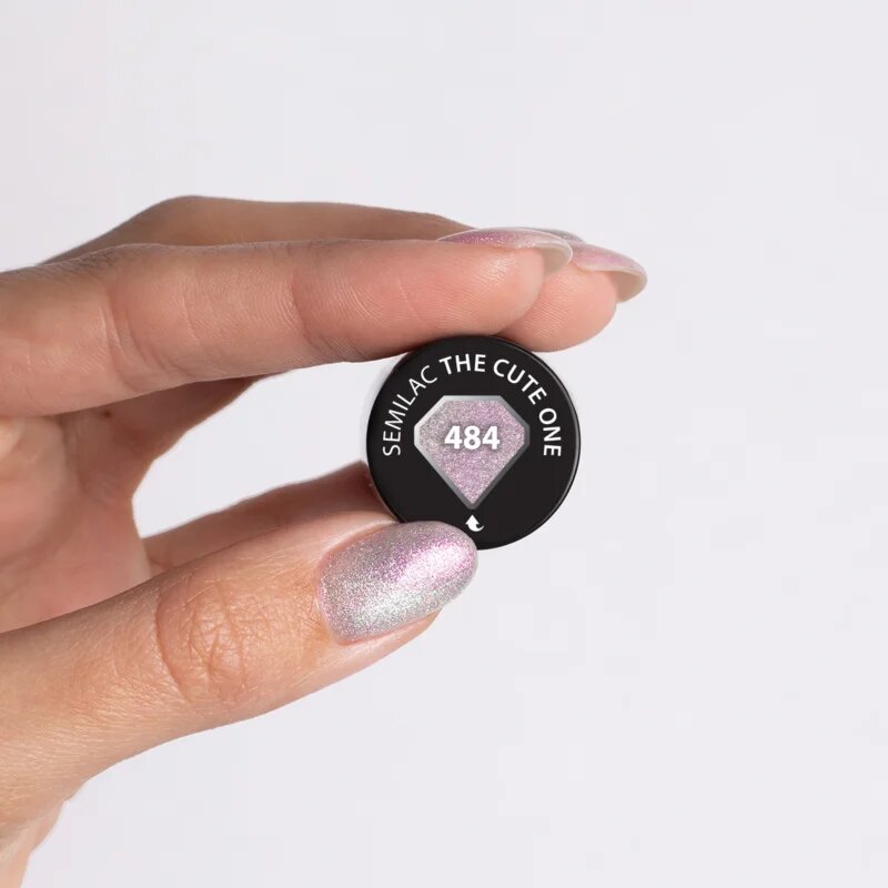 Semilac UV Hybrid Brides Babes gel lak za nohte z uporabo UV/LED lučke odtenek 484 The Cute One 7 ml