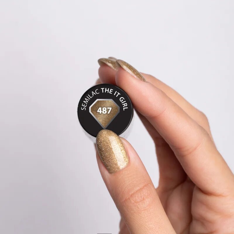 Semilac UV Hybrid Brides Babes gel lak za nohte z uporabo UV/LED lučke odtenek 487 The It Girl 7 ml