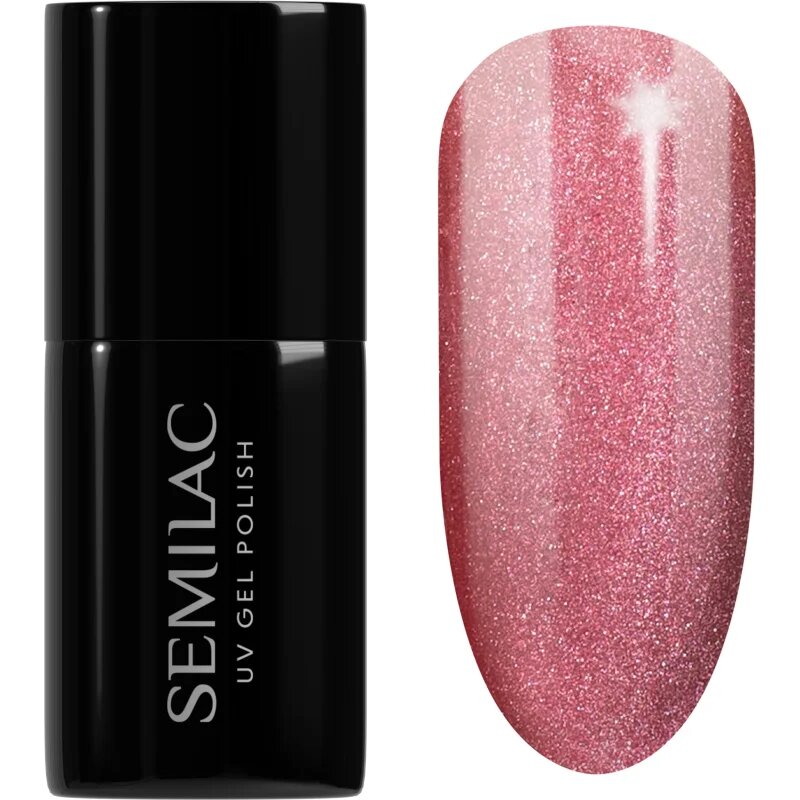 Semilac UV Hybrid Gloss GALA gel lak za nohte z uporabo UV/LED lučke odtenek 662 Rosé Gloss 7 ml