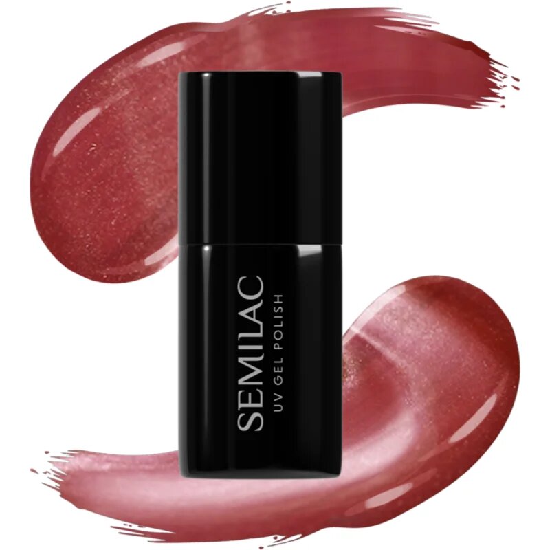 Semilac UV Hybrid Gloss GALA gel lak za nohte z uporabo UV/LED lučke odtenek 662 Rosé Gloss 7 ml