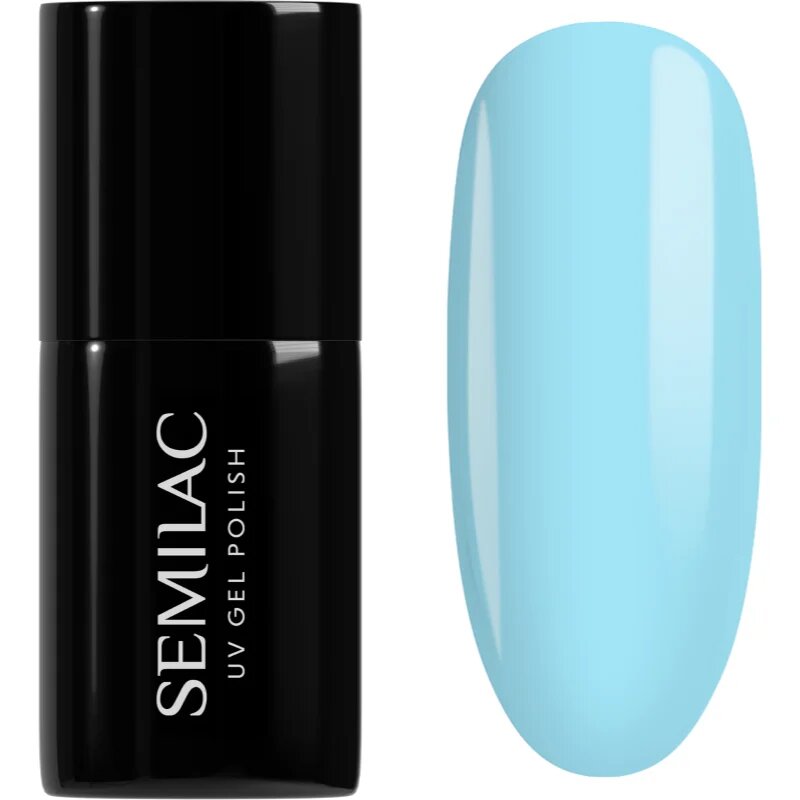 Semilac UV Hybrid One Touch Pastels gel lak za nohte odtenek 974 Bubbly Blue 7 ml