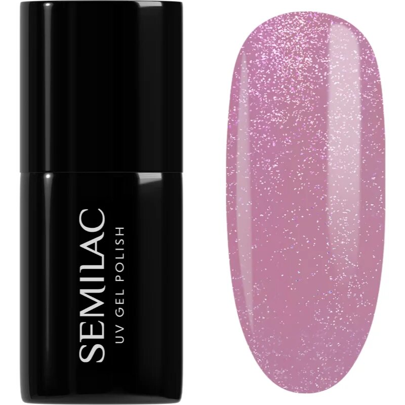 Semilac UV Hybrid Shimmer gel lak za nohte odtenek 319 Shimmer Dust Pink 7 ml