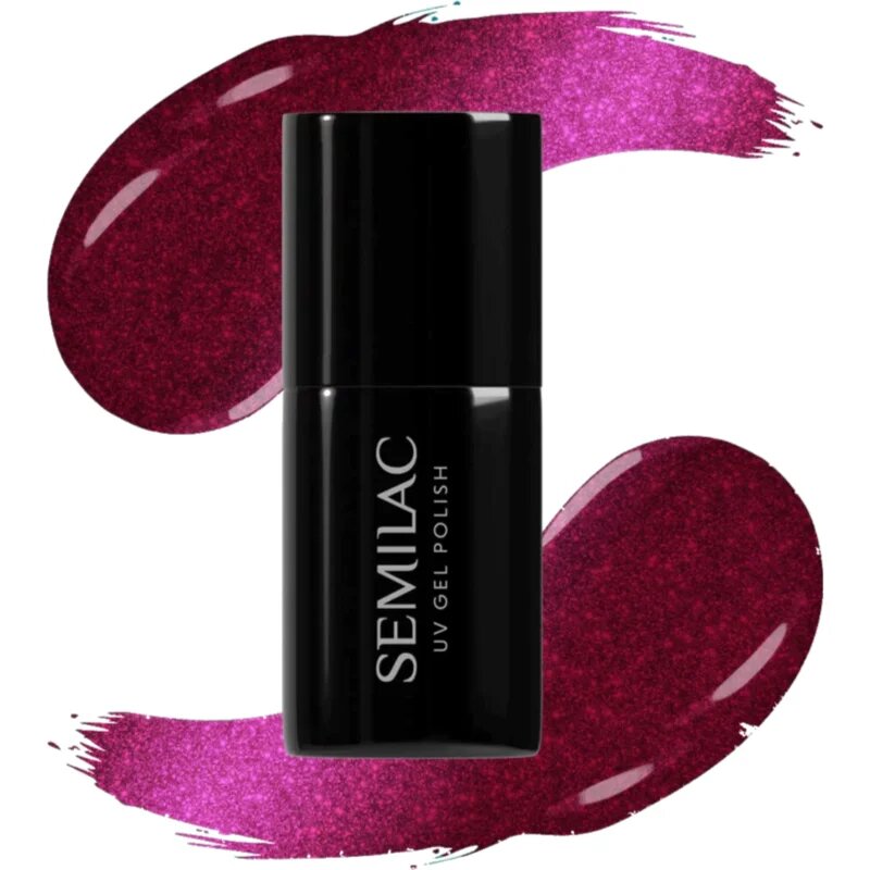 Semilac UV Hybrid Silk Effect gel lak za nohte z uporabo UV/LED lučke odtenek 468 Pink Cosy Essential 7 ml