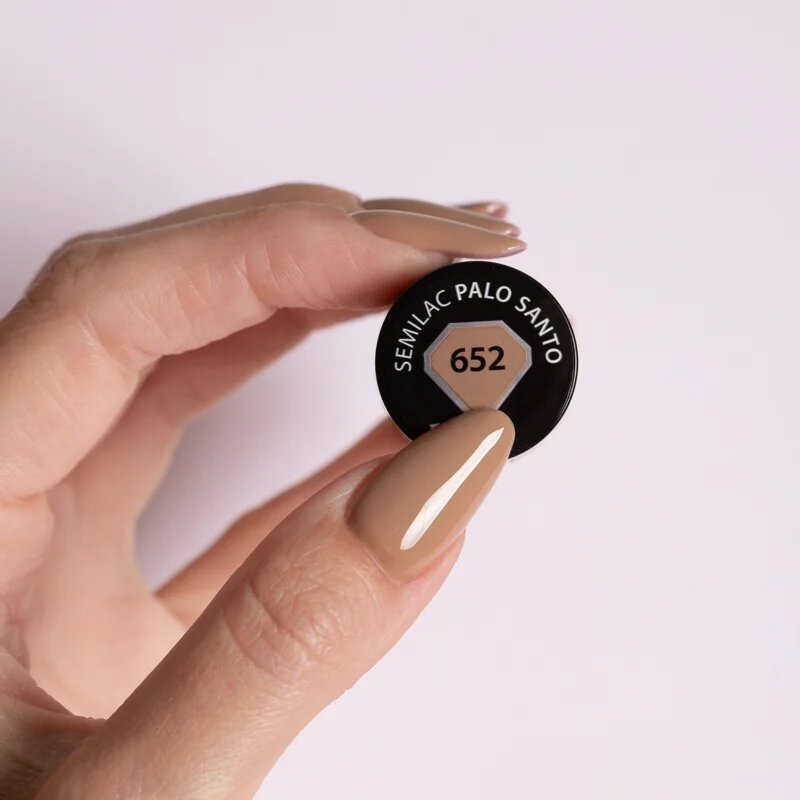 Semilac UV Hybrid WellBeing gel lak za nohte z uporabo UV/LED lučke odtenek 652 Palo Santo 7 ml