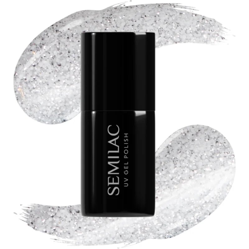 Semilac UV Hybrid Winter Collection gel lak za nohte z uporabo UV/LED lučke odtenek 605 White Flash 7 ml
