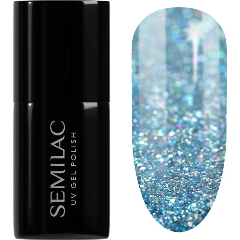 Semilac UV Hybrid Winter Collection gel lak za nohte z uporabo UV/LED lučke odtenek 610 Frosty Christmas 7 ml