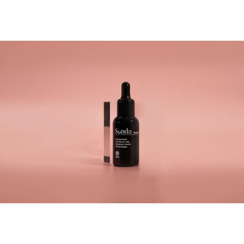 Sendo Nourish Concentrated Face Serum with Hyaluronic Acid & Phytocollagen koncentrat s hialuronsko kislino in fitokolagenom 25 ml
