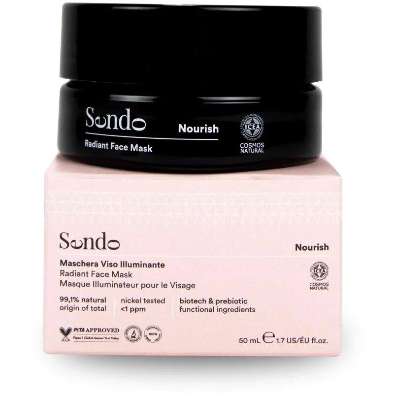 Sendo Nourish Radiant Face Mask maska za posvetlitev za obraz 50 ml