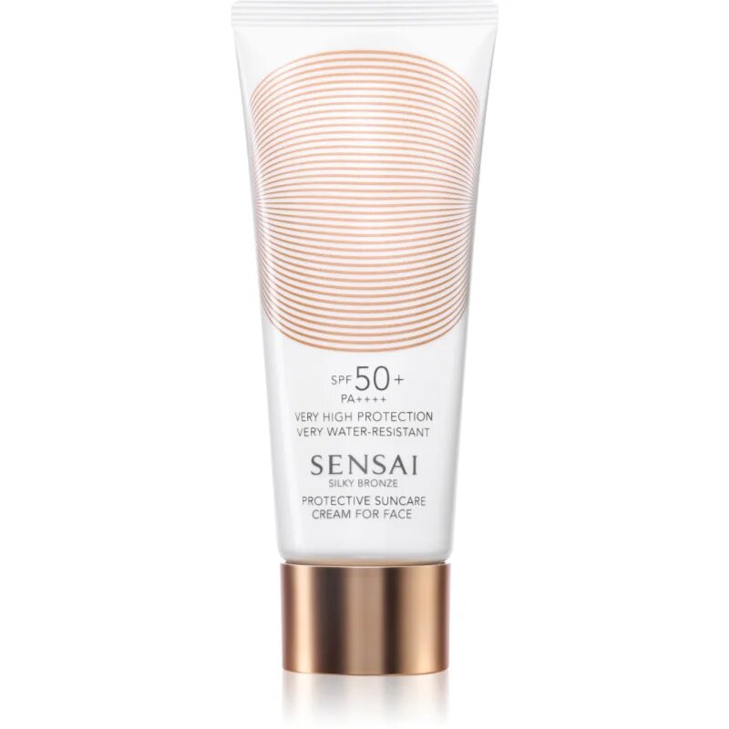 Sensai Silky Bronze zaščitna krema za obraz proti sončnemu sevanju SPF 50+ 50 ml