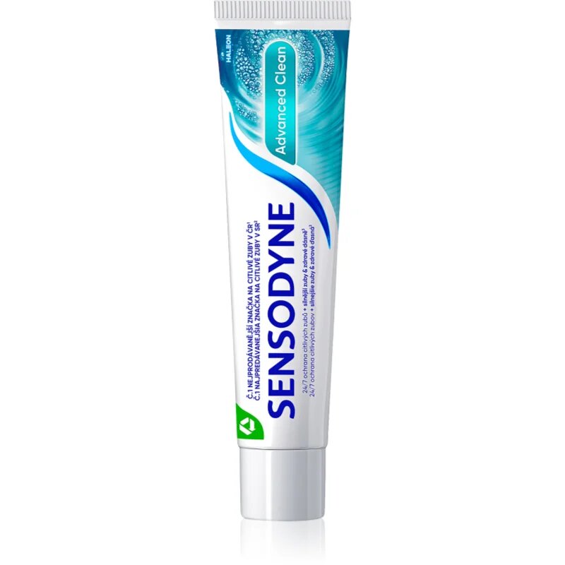 Sensodyne Advanced Clean zobna pasta s fluoridom za popolno zaščito zob 75 ml