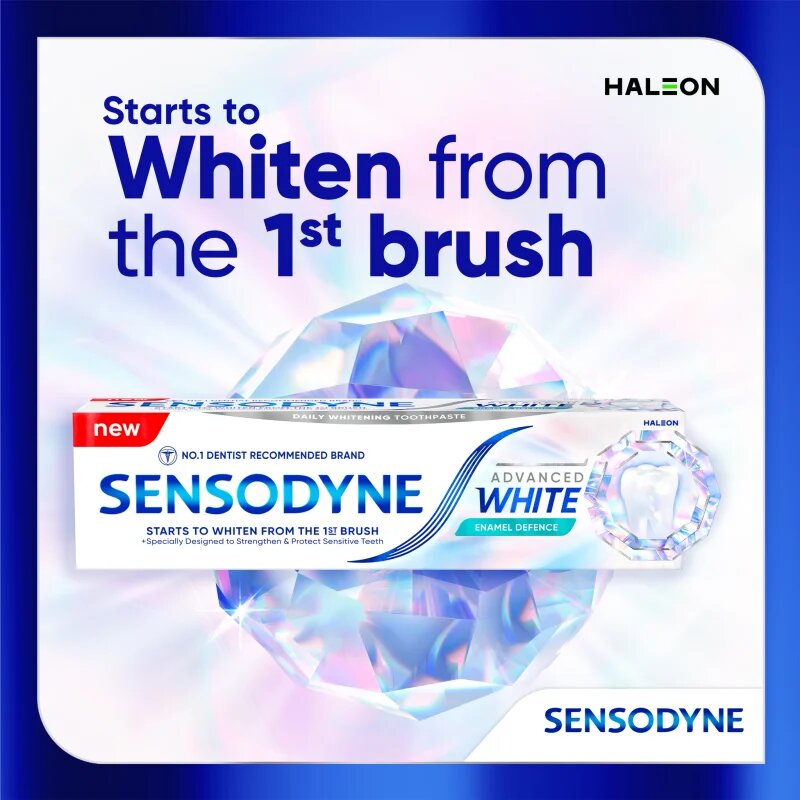 Sensodyne Advanced White Enamel Defence zobna pasta za beljenje zob 75 ml