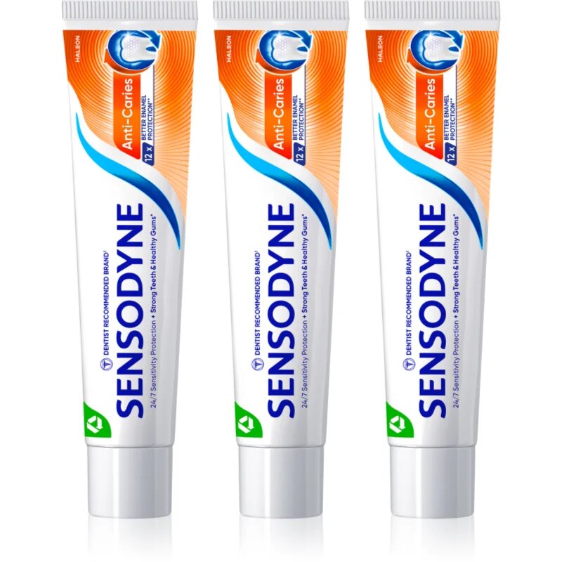 Sensodyne Anti Caries Anti Carries zobna pasta proti kariesu 3x75 ml