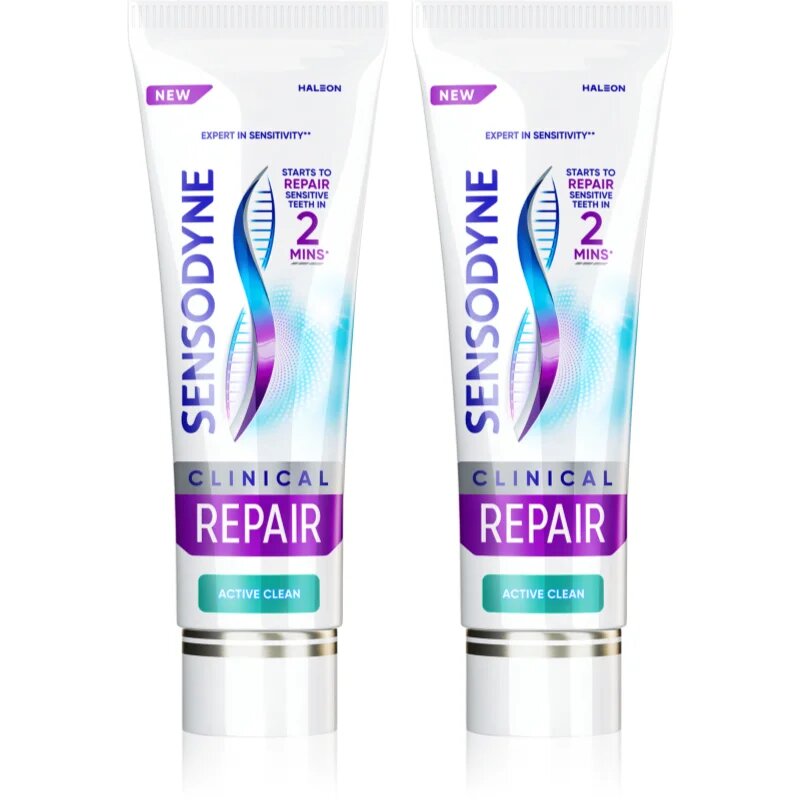 Sensodyne Clinical Repair Active Clean zobna pasta 2x75 ml