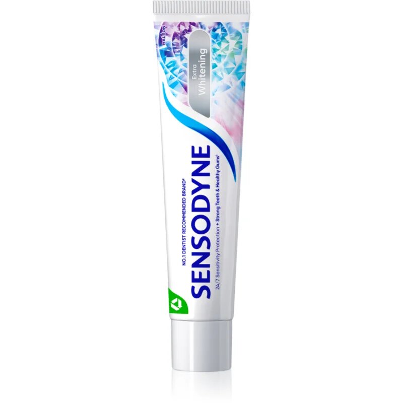 Sensodyne Extra Whitening belilna zobna pasta s fluoridom za občutljive zobe 75 ml